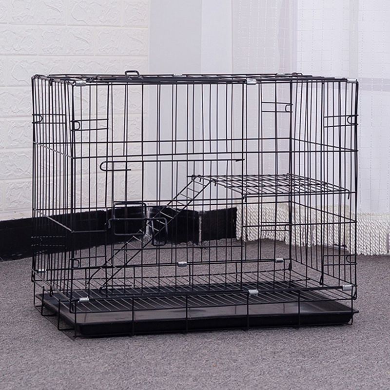 Cat Cage Collapsible 2/ 3 layers Cat Cage With Free Poop Tray Pet Cage Easy Assemble Kitten Cage #8