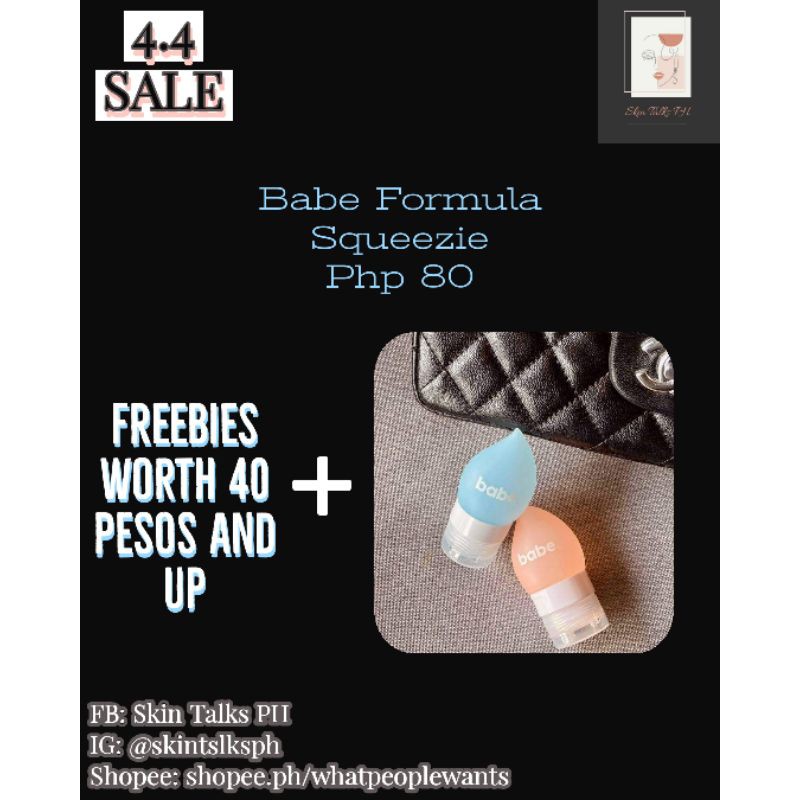 Babe Squeezie 38ml Shopee Philippines