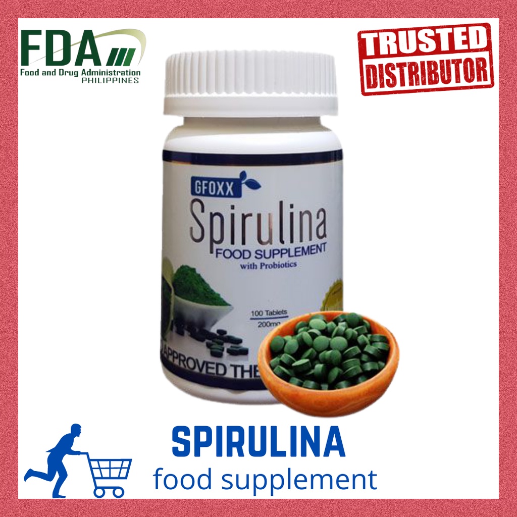 Original Gfoxx Spirulina with Probiotics 100 Tablets Shopee Philippines