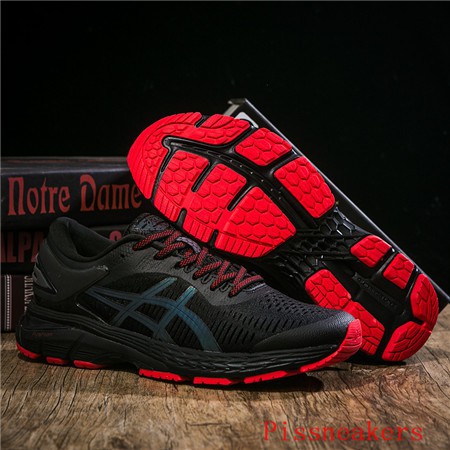 asics gel kayano 25 black red