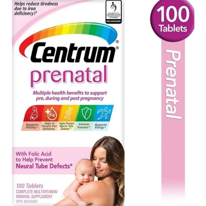 Centrum Prenatal Multivitamins 100 Tablets 30 off Shopee Philippines