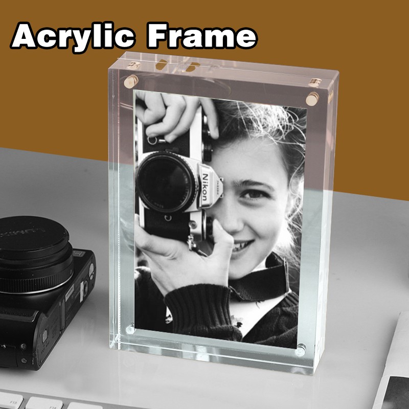 Acrylic Photo Frame Fridge Tag Sign Card Menu Label
