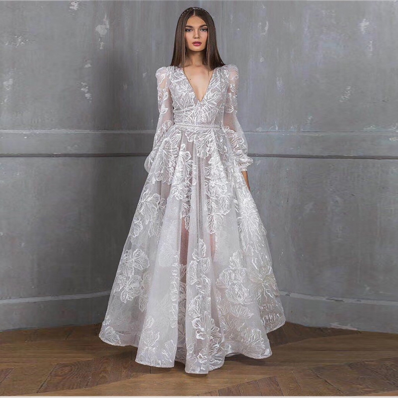 lace embroidered dress