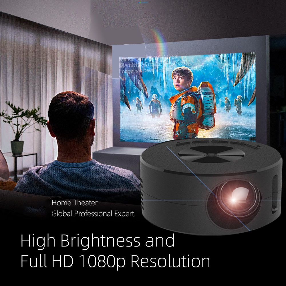 Mini Projector Smart Tv Wifi Portable Home Theater Cinema Yt200 Sync
