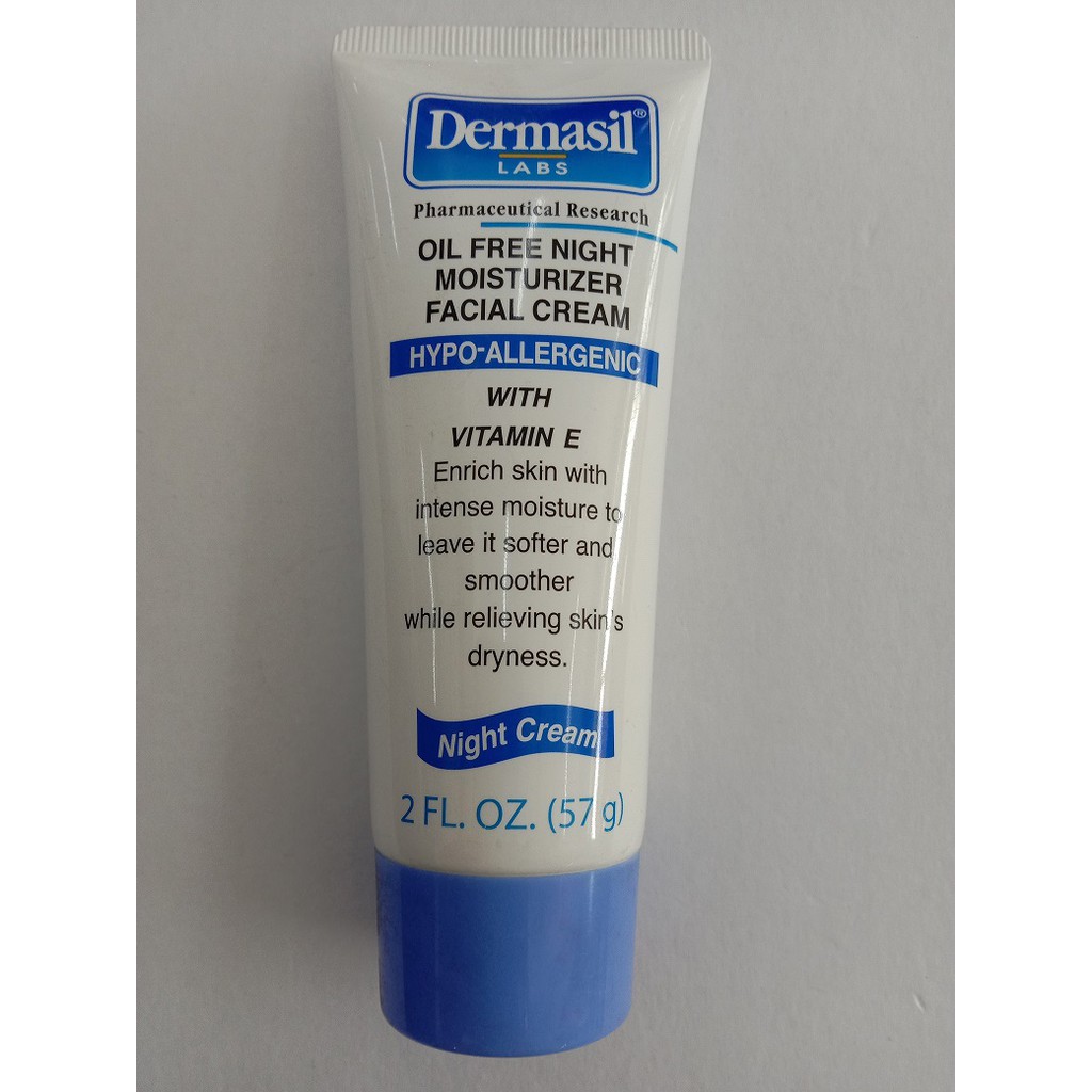 dermasil oil free night cream