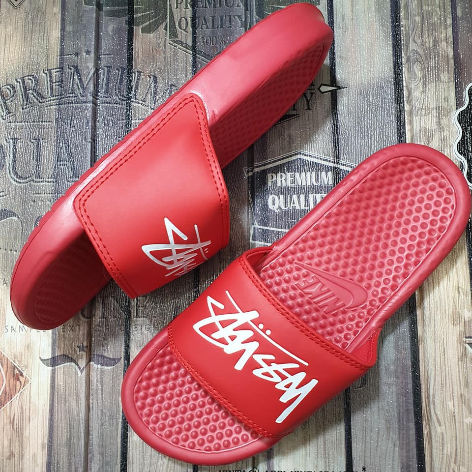 nike stussy slippers