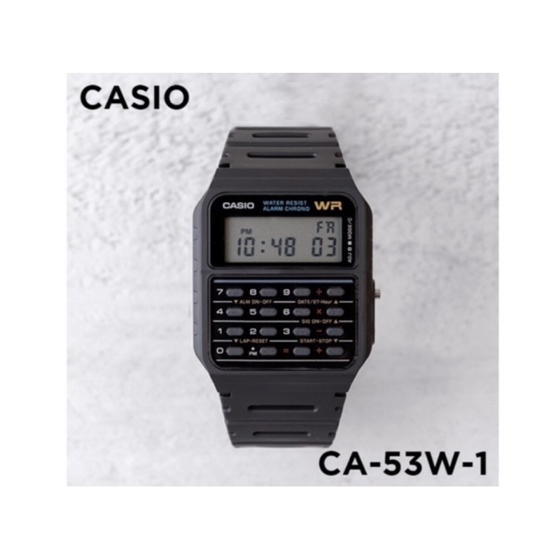 Casio Classic Ca 53w 1z Calculator Watch Ca53w 1z Retro Digital Ca53 Shopee Philippines