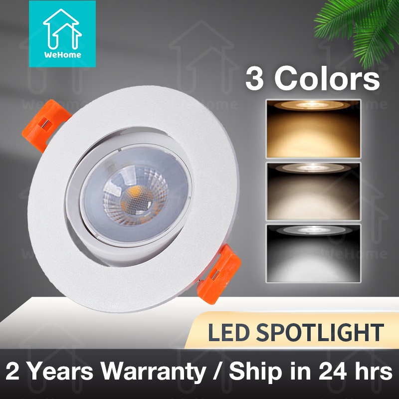 WeHome LED 3W 7W Recessed Spotlight Adjustable Downlight Home Lighting