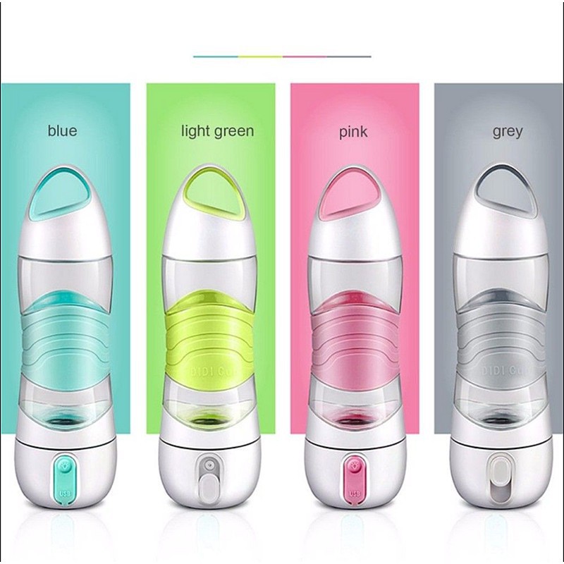 water bottle with reminder light