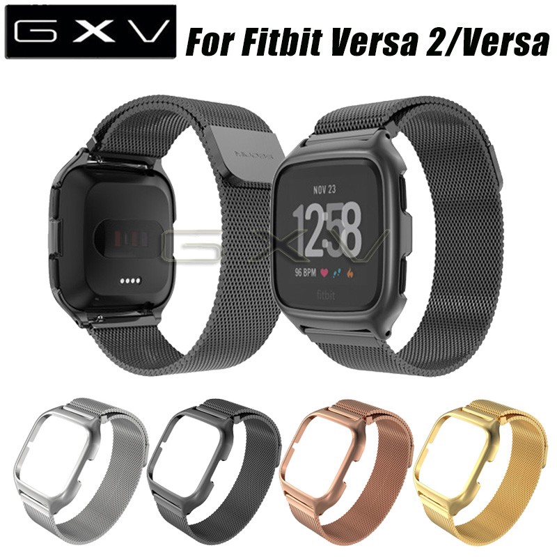 fitbit versa silver strap