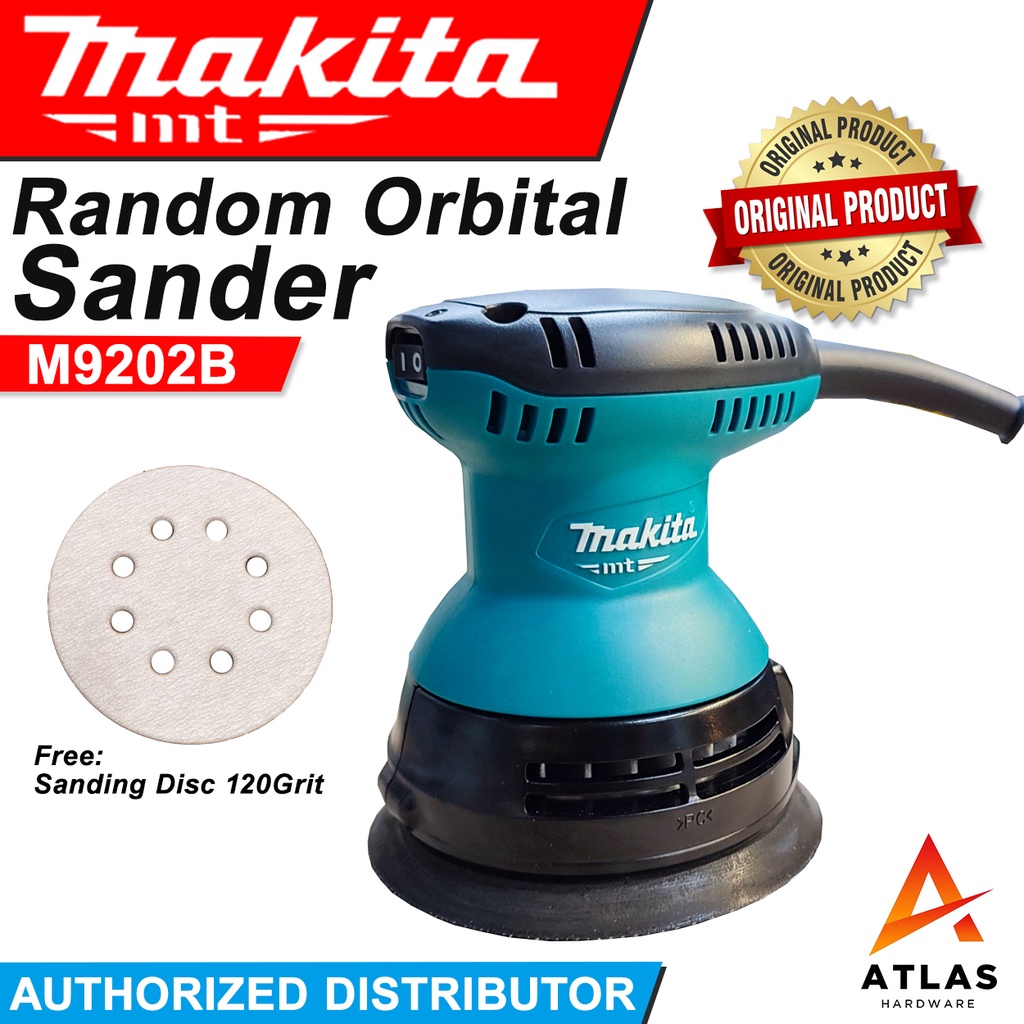 MAKITA MT Random Orbital Sander M9202B "NEW UPDATED VERSION!" Shopee