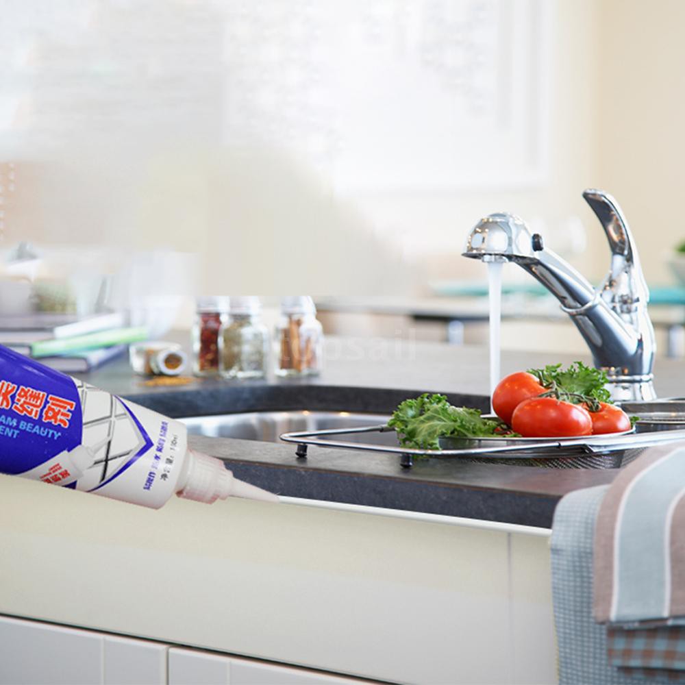 180ml Waterproof Mould Proof Ceramic Tile Glue Sealant Wall Tiles Floor Agent Repair Tile Fill Joint