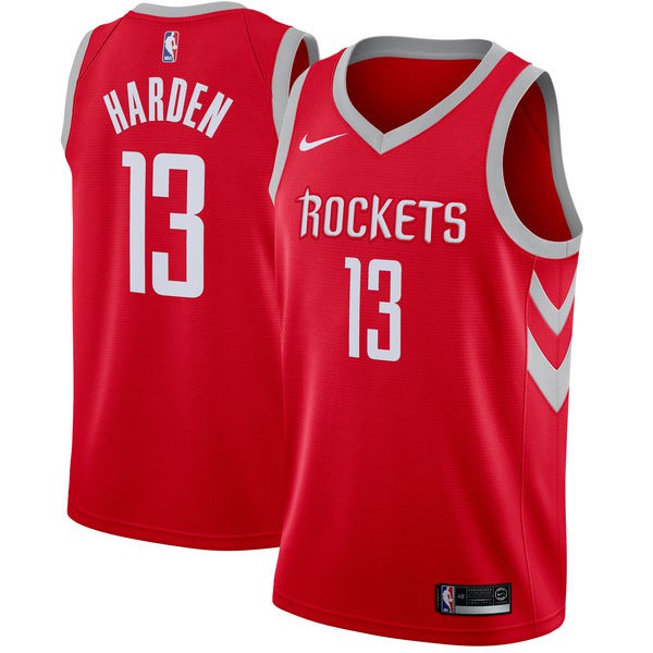 black and red james harden jersey