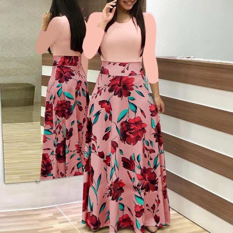 floral print maxi dress