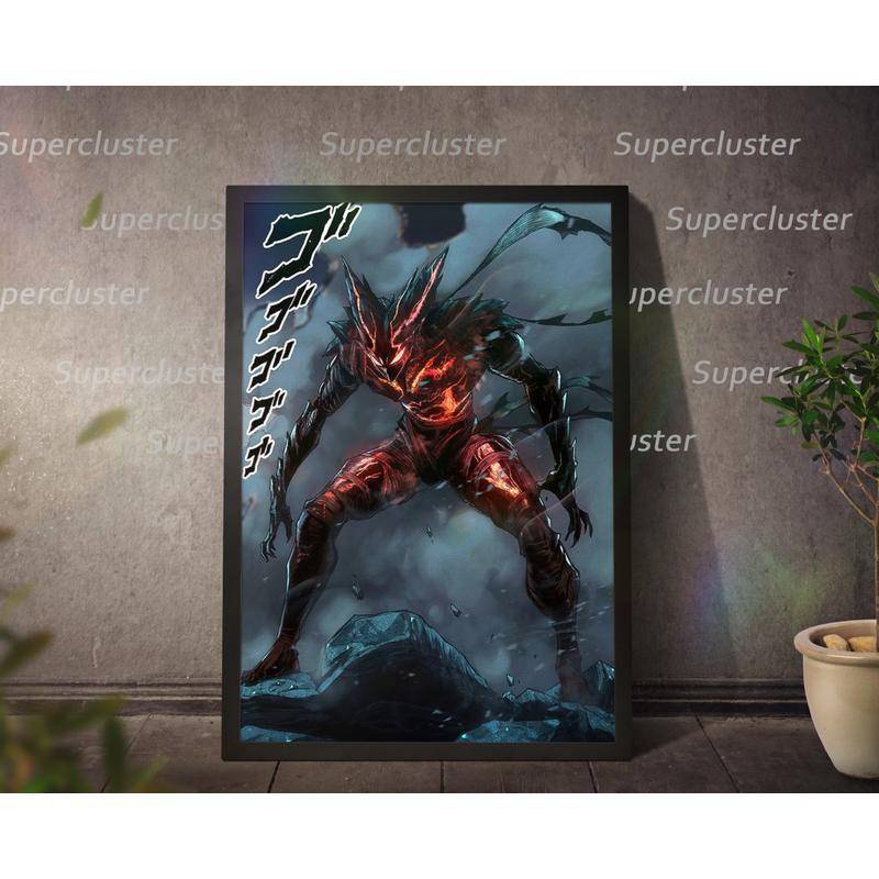 One Punch man Canvas Garou main Anime Painting Poster Wall Print Pictures Home Decoration
