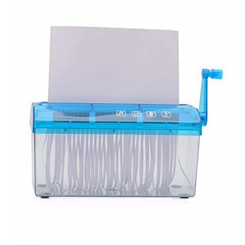 Manual Paper Shredder A4 3mm Strips Hand Shredder for Office Home