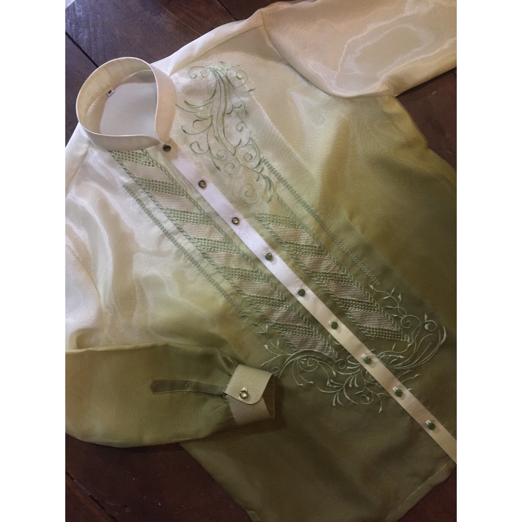 OLIVE GREEN BARONG TAGALOG Shopee Philippines