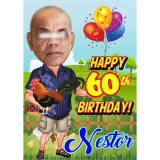 Cake Topper Sabong Manok Sabungero Tatay Daddy Shopee Philippines