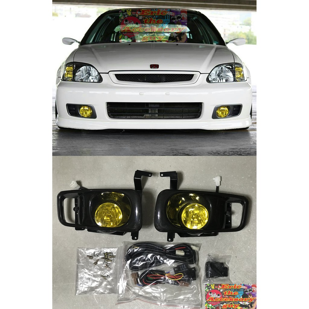 Civic Vti/Lxi/SiR 9900 Fog Light (Yellow Glass) Shopee Philippines