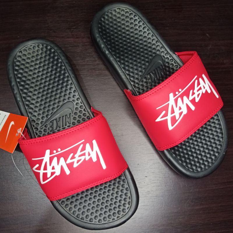 stussy nike slippers