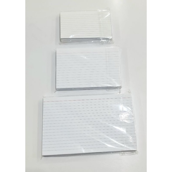 Veco Index card 100 sheets per pack ( 3x5, 4x6, 5x8 inches) #8