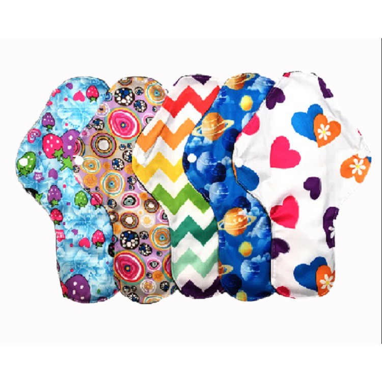 10pcs Washable Cloth Heavy Flow Overnight Menstrual Pads Shopee Philippines