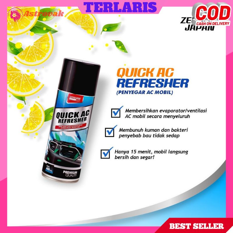 Zerone QUICK AC REFRESHER Cleaning Car AC REFRESHER Fragrant ANTIVIRUS