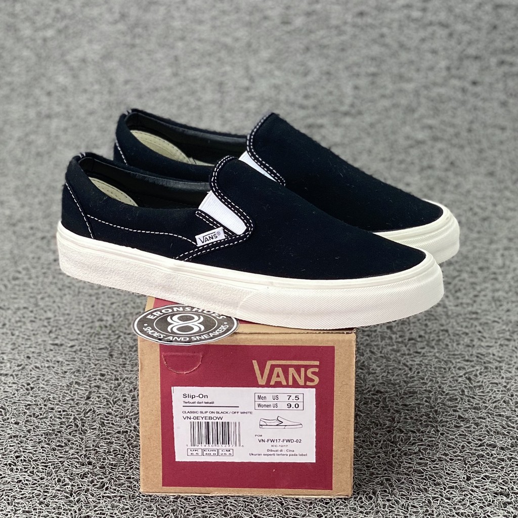 off white slip on vans