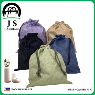 Linen string pouch /Drawstring bag “1pc”