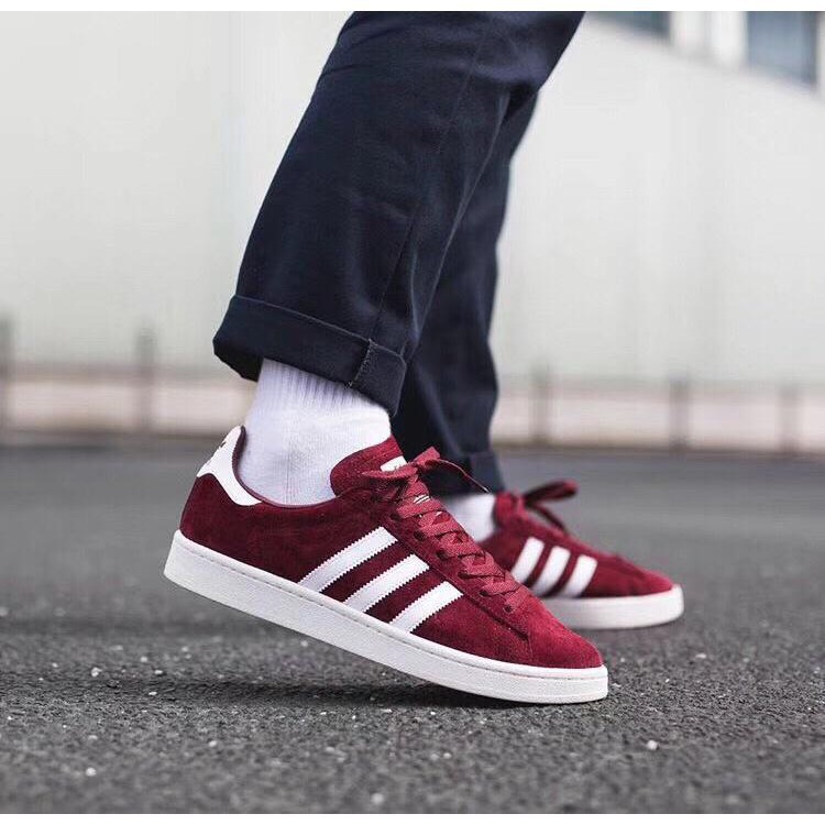 adidas campus burgundy shoes