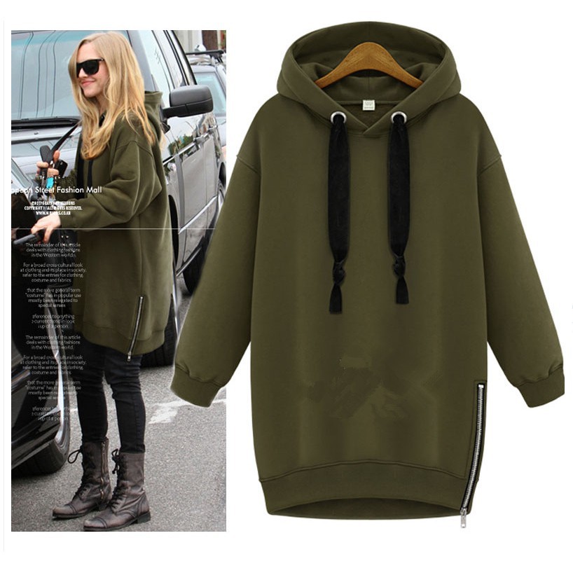 long sweatshirt coat