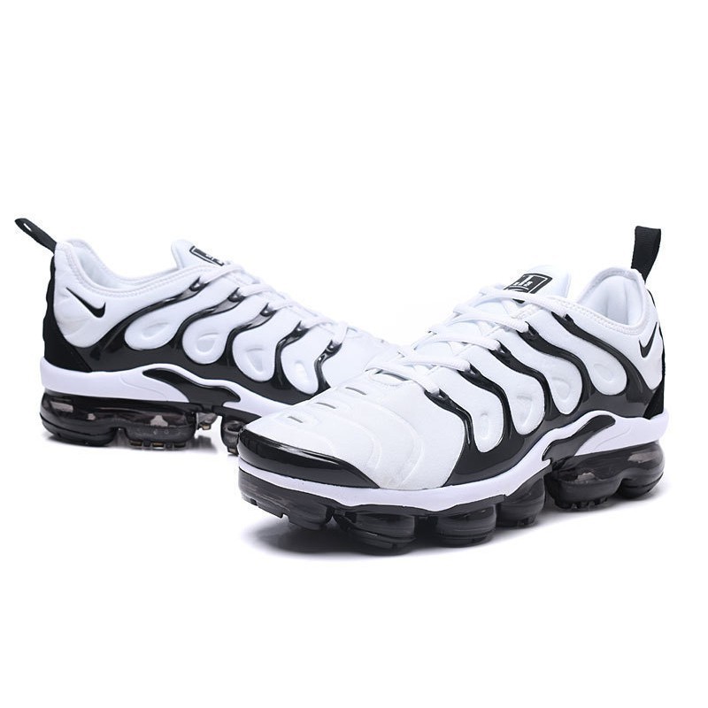 white and black vapormax plus