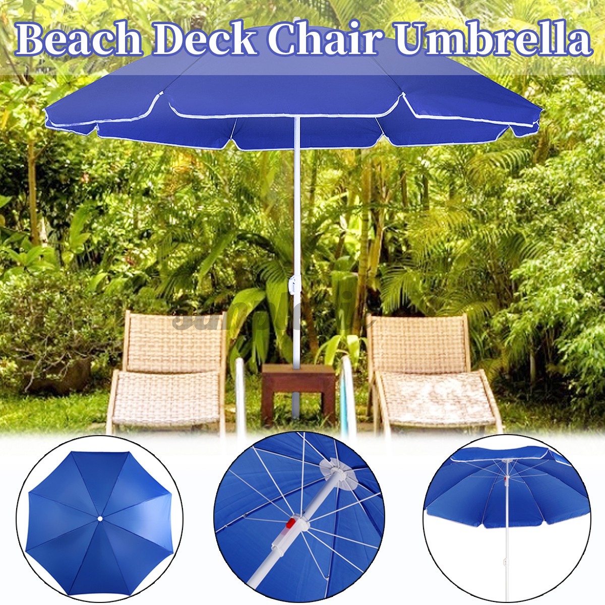 Garden Beach Patio Parasol Tilting Outdoor Umbrella Sunshade Protection 1 8m 6ft Shopee Philippines