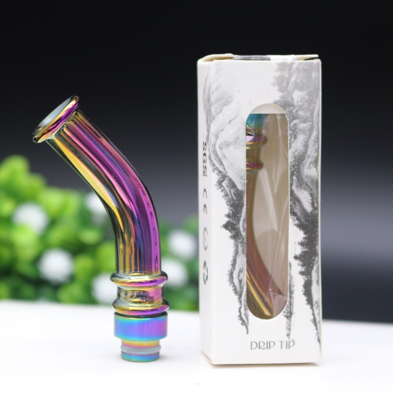 510 Drip Tip Stainless Steel+Glass long Drip Tip for Atomizer Shopee