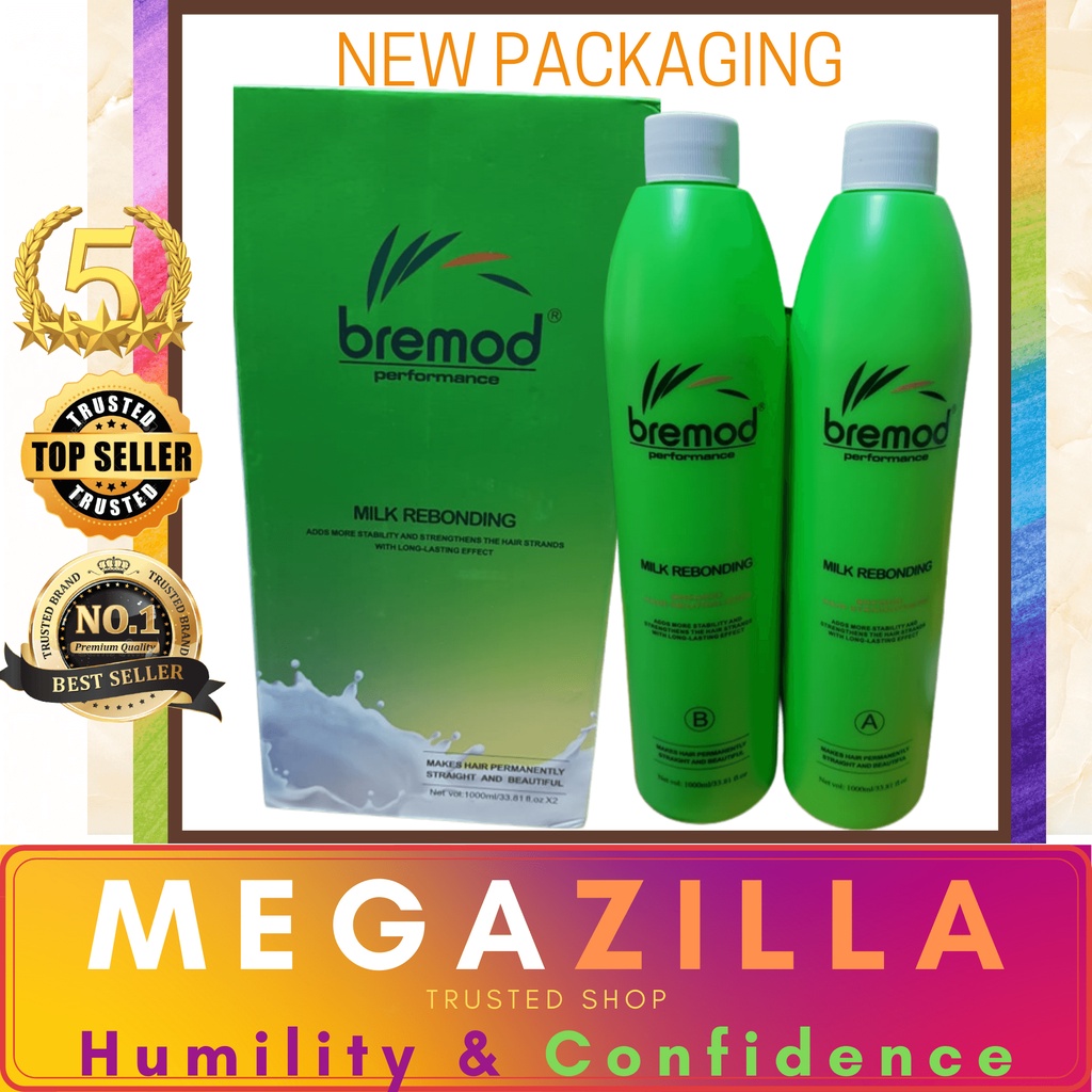 Bremod Hair Rebonding Set Original Milk 2IN1 1000ML Shopee Philippines