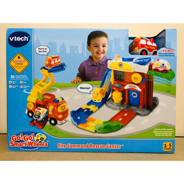 VTech Go! Go! Smart Wheels Fire Command Rescue Center Playset (XXL Box ...