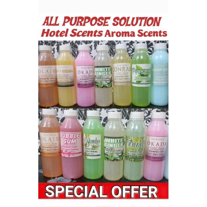Hotel Scent Aroma Scent Multi Purpose Solution DISINFECTANT