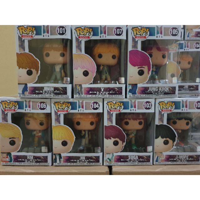 bts funko pop set