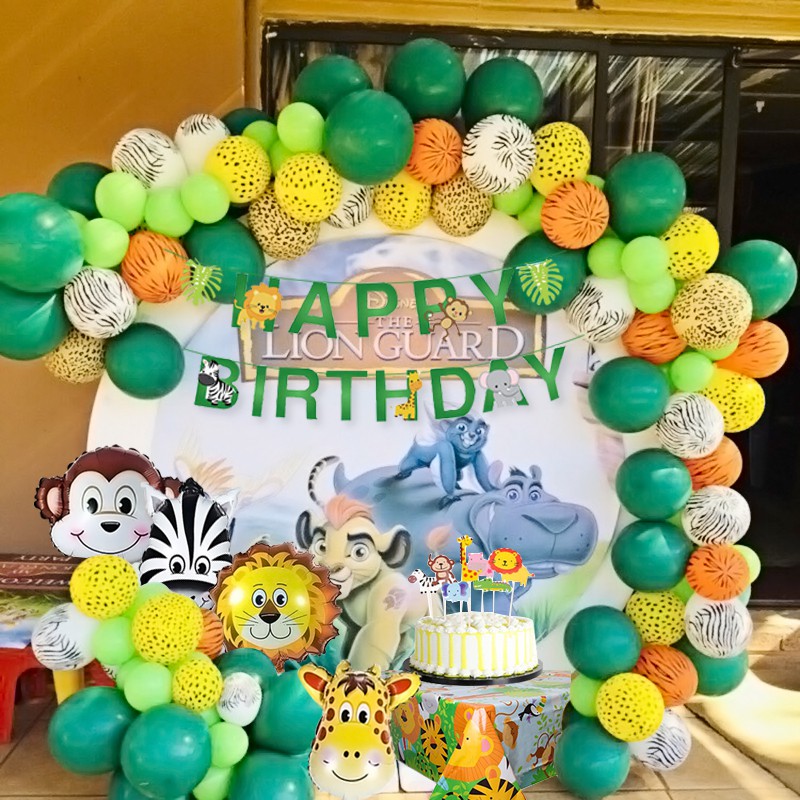 Ready Stock Animal Birthday Party Decoration Kids, Jungle Safari Happy  Birthday Decoration Banner with Palm Leaves Latex Balloons Forest Animal  for Boy Birthday 1st 2nd 3rd 16th 18th 21st | Shopee Philippines
