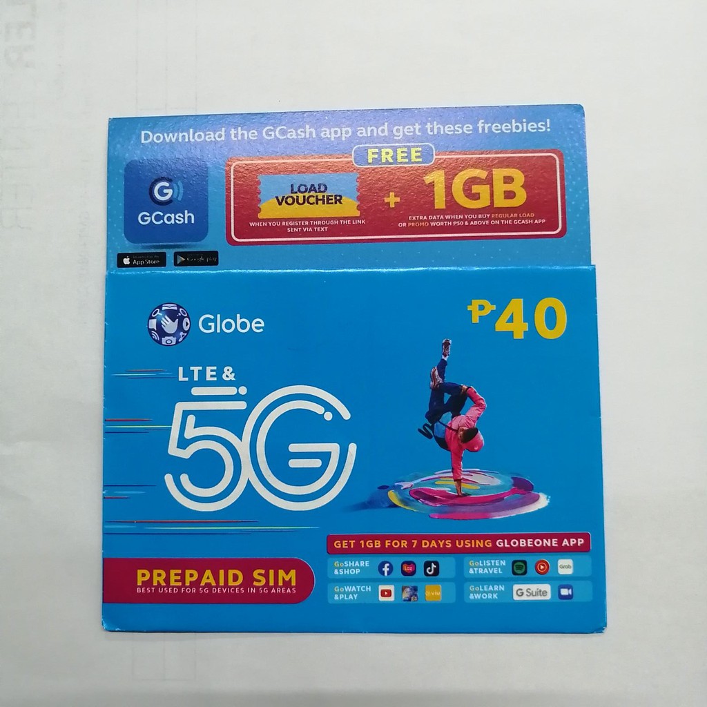 Globe Prepaid LTE 5G SIM Card Shopee Philippines