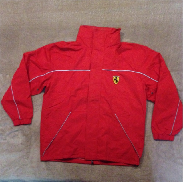 vintage red ferrari jacket