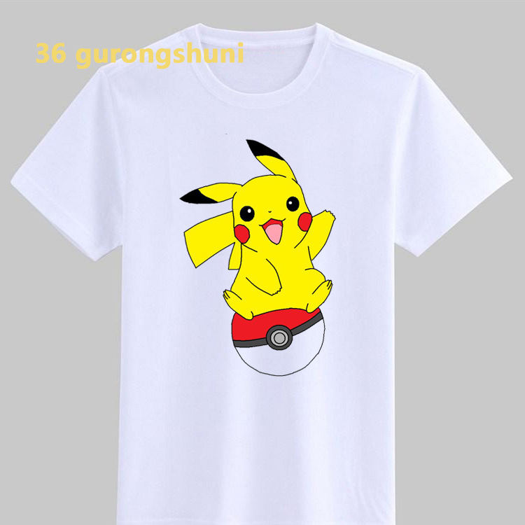 Kids Top Pokemon Pikachu Pika Pika Japanese Girls T-Shirt Tween & Teen Sizes Childrens Clothes Daughter Birthday Gift Idea Official Merchandise Ages 3-13 