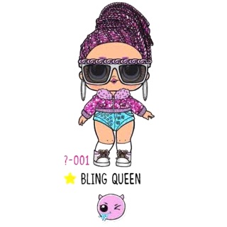 bling queen lol doll under wraps