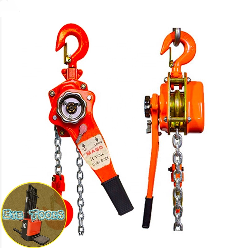 CHAIN LEVER BLOCK RATCHET PULLER LEVER CHAIN HOIST MANUAL BLOCK HAND ...