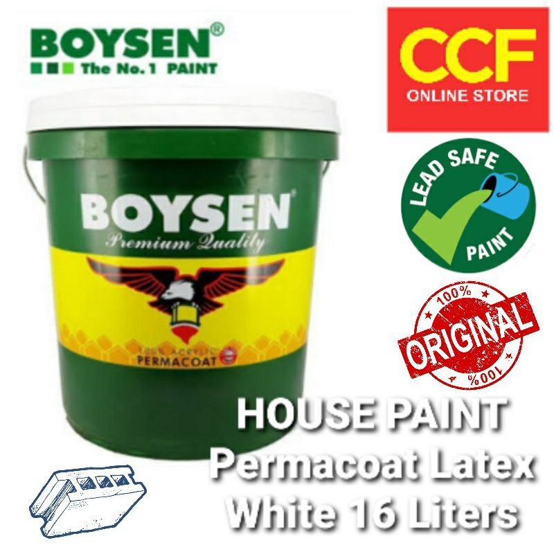 Boysen Latex Paint White 16 Liters Pail Barrel Shopee Philippines