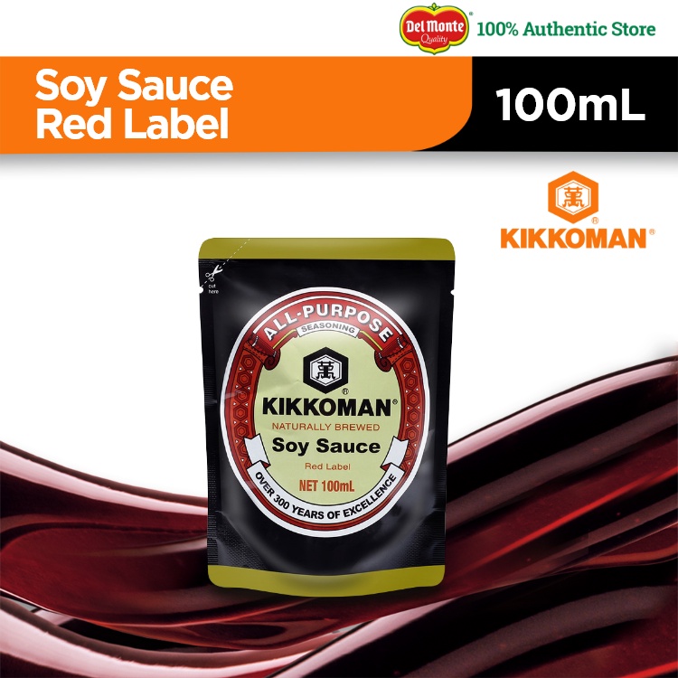 Kikkoman Standard Grade Soy Sauce Red Label 100mL Shopee Philippines