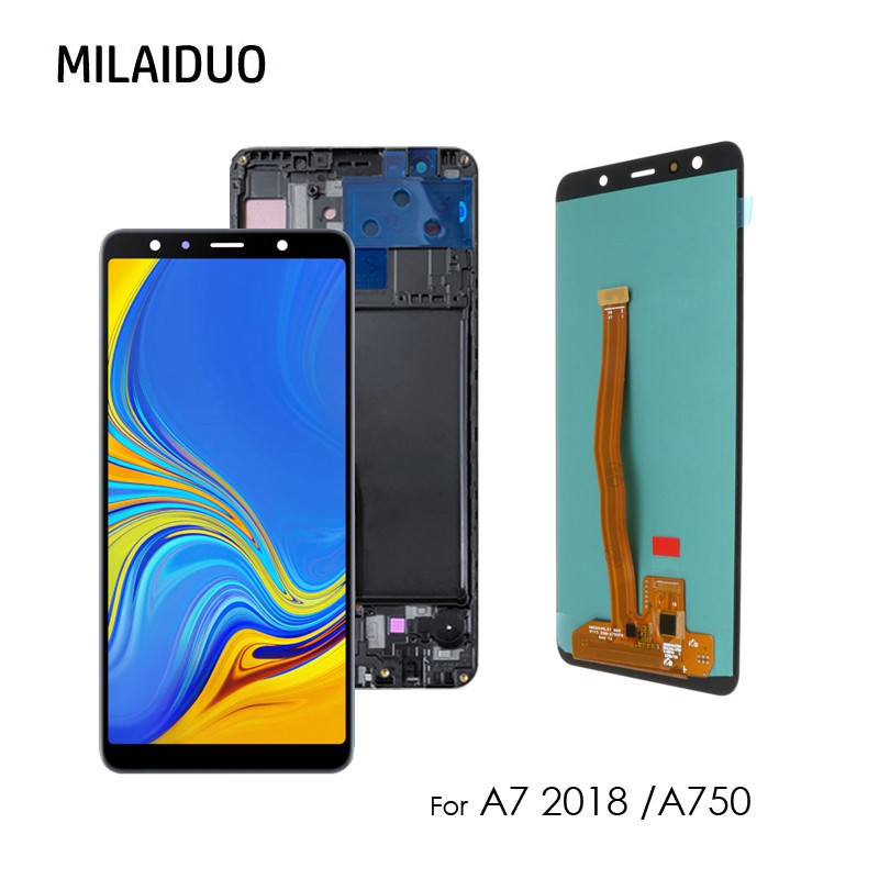 Шлейф для samsung a750 galaxy a7 2018 кнопка включения сканер отпечатка пальца синий