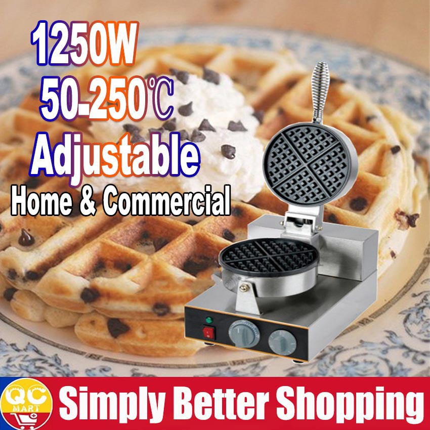 1300W Waffle maker Single Head Waffle machine Commercial Waffle Makers