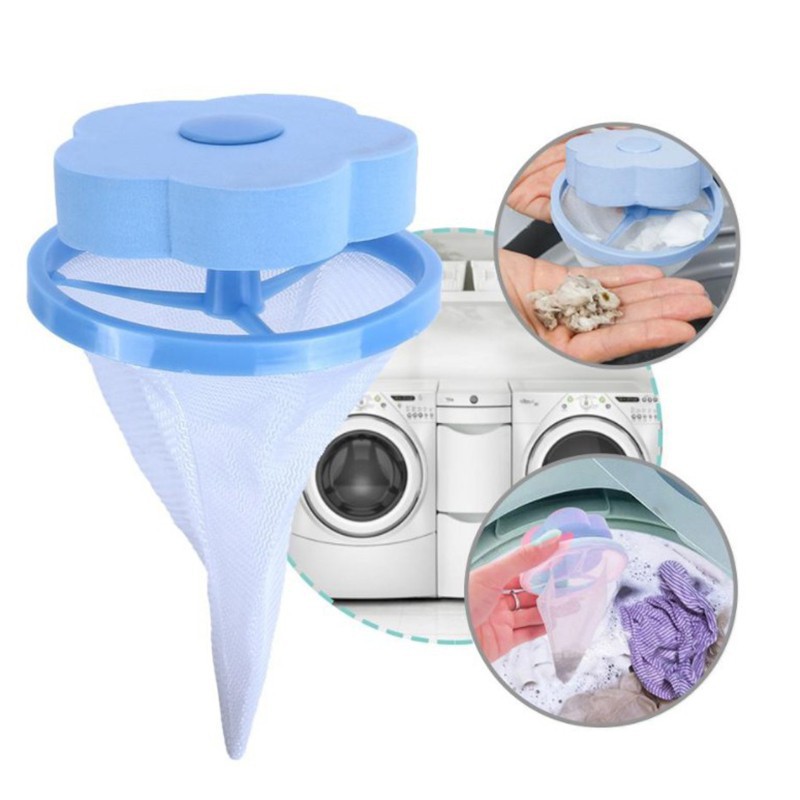 Home Floating Lint Hair Catcher Mesh Pouch Washing Machine Laundry-Filter-Bag