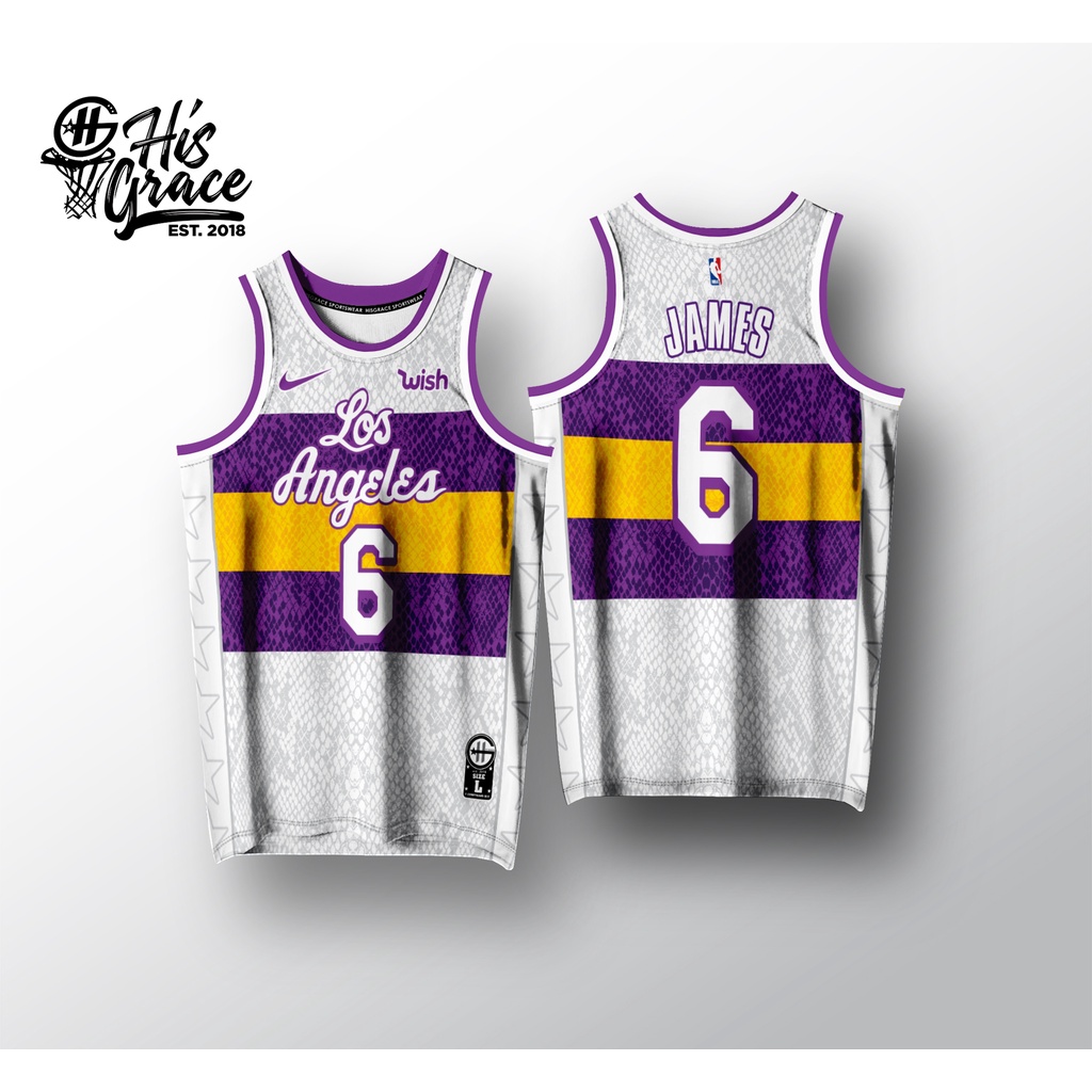 Los Angeles Lebron James Snake Full Sublimation Hg Concept Jersey 